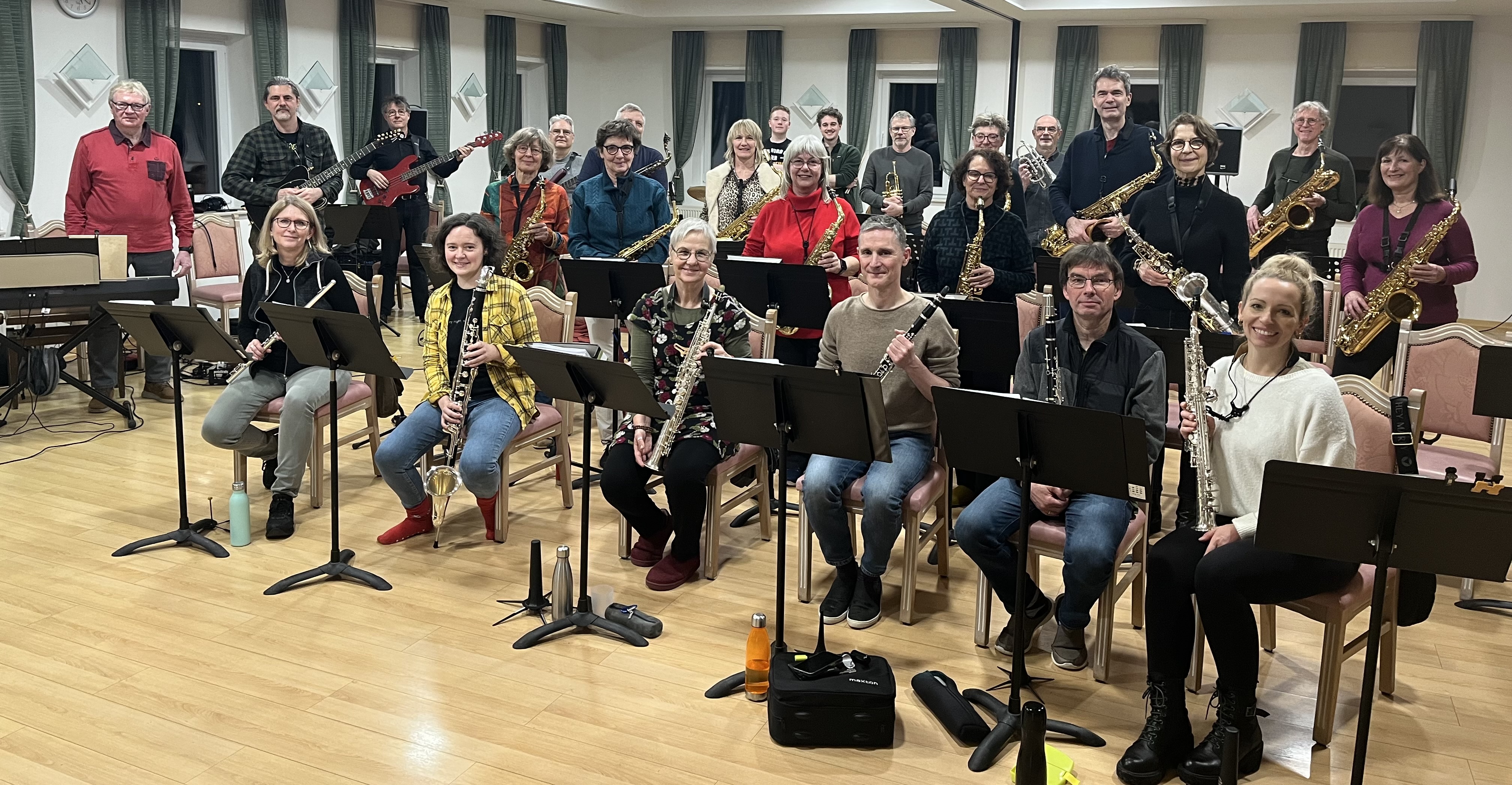 BigBand Big Joe beim Probenwochenende in Holzhau